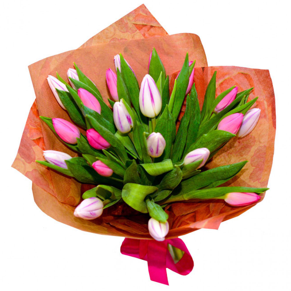 Букет цветов «25 тюльпанов» - фото 2