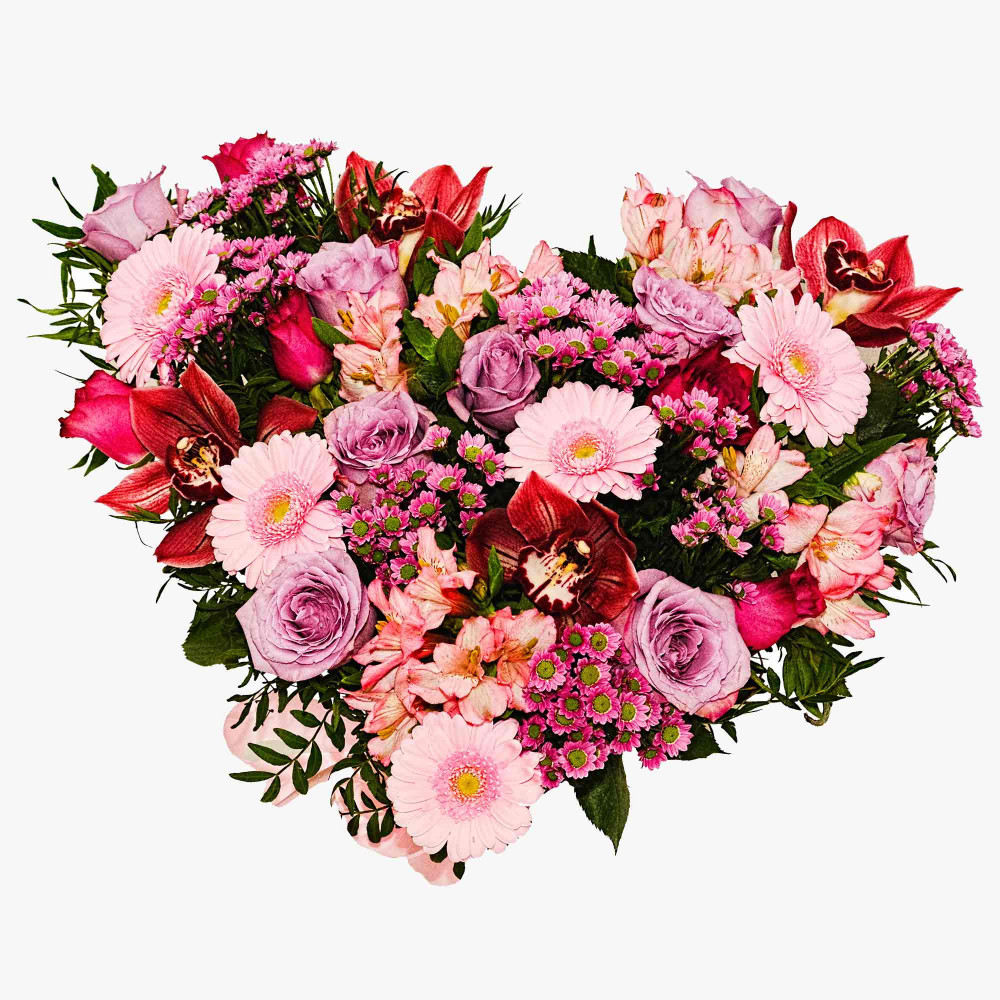 Букет цветов «Нежное сердце» - фото 2
